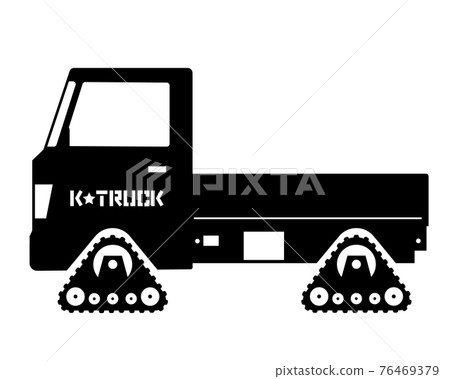 定制軍用輕型卡車履帶規格黑白剪影 定制軍用輕型卡車履帶規格黑白剪影 76469379