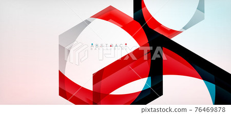 Vector color hexagons geometric abstract background Vector color hexagons geometric abstract background 76469878