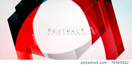 Vector color hexagons geometric abstract background 76469882