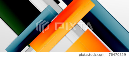 Color abstract lines trendy geometric background for business or technology presentation, internet poster or web brochure cover, wallpaper Color abstract lines trendy geometric background for business or technology presentation, internet poster or web brochure cover, wallpaper 76470839