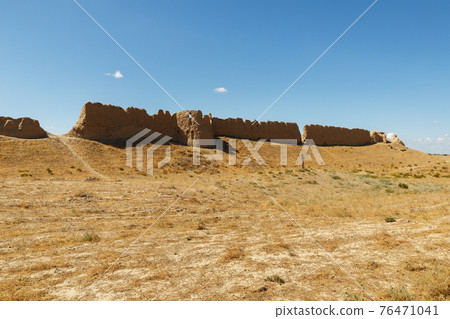 Ruins of an ancient city Sawran or Sauran Ruins of an ancient city Sawran or Sauran 76471041