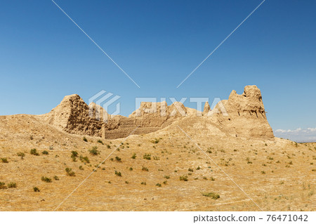 Ruins of an ancient city Sawran or Sauran Ruins of an ancient city Sawran or Sauran 76471042