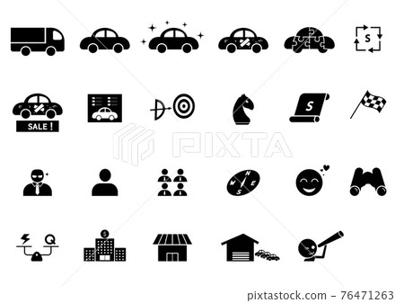 Set of Car Business icons and element , vector Set of Car Business icons and element , vector 76471263