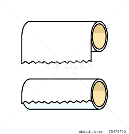 Toilet paper with little remaining 76473710