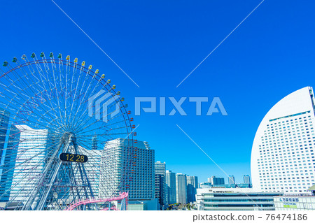 橫濱港未來的城市景觀 76474186