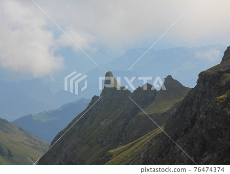 Mountain landscape near Pizol. Mountain landscape near Pizol. 76474374