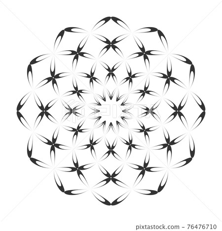 Abstract decorative geometric circle pattern. Abstract decorative geometric circle pattern. 76476710