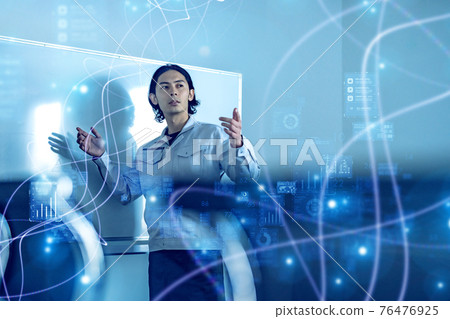 Business person working at a company 76476925