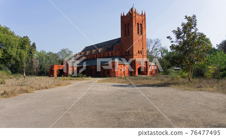 All Saints Garrison Church, Lucknow. Built in 1860. Architecture inspired by Magdalen College, Oxford. All Saints Garrison Church, Lucknow. Built in 1860. Architecture inspired by Magdalen College, Oxford. 76477495