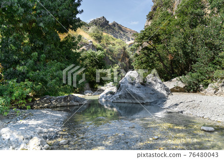 Raganello Gorges from Devil bridge in Civita, Calabria Raganello Gorges from Devil bridge in Civita, Calabria 76480043