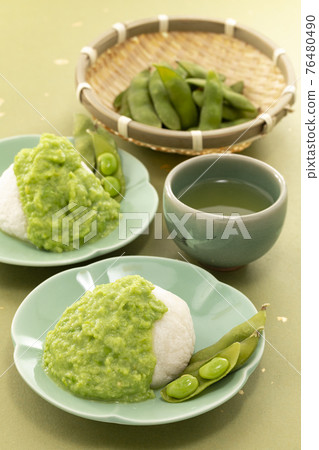 綠色日本紙毛豆茶尊達麻糬 76480490