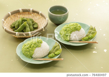 綠色日本紙毛豆茶尊達麻糬 76480497