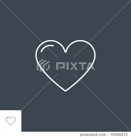 Heart Vector Icon-插圖素材 [76480635] - PIXTA圖庫
