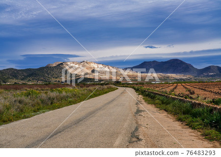Landscape view in Canada De La Lena, Murcia region in Spain 76483293