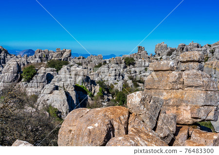 El Torcal de Antequera, Andalusia, Spain, near Antequera, province Malaga. El Torcal de Antequera, Andalusia, Spain, near Antequera, province Malaga. 76483300