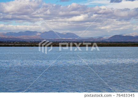 Santa Pola salt works and bird reserve Elche Alicante Spain Santa Pola salt works and bird reserve Elche Alicante Spain 76483345