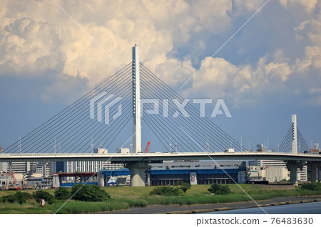首都高速公路葛飾豎琴橋 76483630