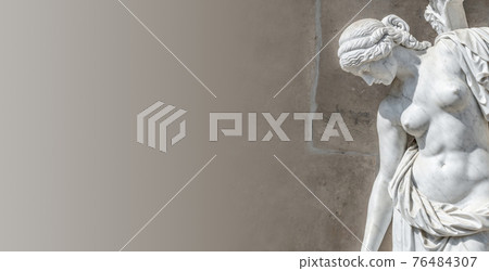 Ancient statue of a sensual naked Renaissance Era woman with gradient background and paste space in Potsdam, Germany Ancient statue of a sensual naked Renaissance Era woman with gradient background and paste space in Potsdam, Germany 76484307