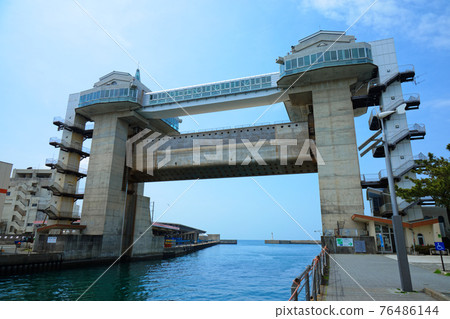 Numazu Port Large Observatory Water Gate "Byuo" and Surrounding Landscape 76486144