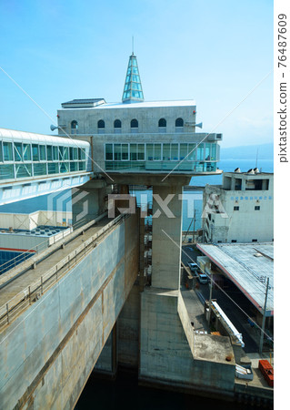 Numazu Port Large Observatory Water Gate "Byuo" and Surrounding Landscape 76487609
