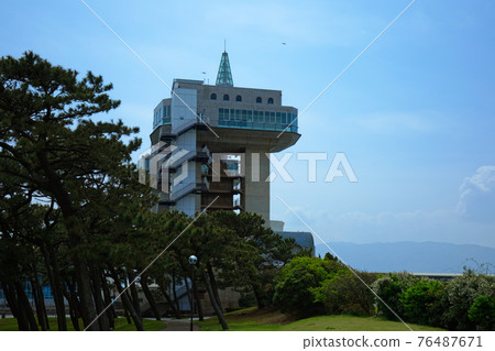 Numazu Port Large Observatory Water Gate "Byuo" and Surrounding Landscape 76487671