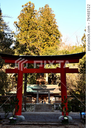 Torii gate at Nyukawakami Shrine, Nara Torii gate at Nyukawakami Shrine, Nara 76488522