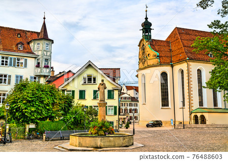St. Gallus Fountain in St. Gallen, Switzerland 76488603