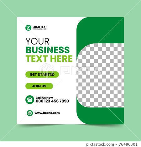 Green Social Media Post Design Template Green Social Media Post Design Template 76490301