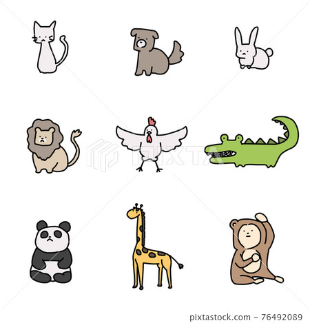 Loose animal illustration Loose animal illustration 76492089