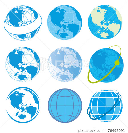Earth logo mark illustration - Stock Illustration [76492091] - PIXTA