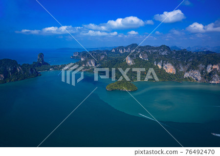 View from above, stunning aerial view of the Ao Nang Tower 76492470