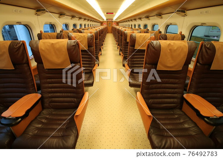 Inside the 800 series Shinkansen 76492783