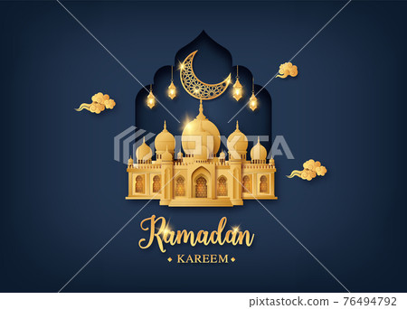 Ramadan Kareem greeting card Ramadan Kareem greeting card 76494792