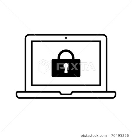 Key security password PC icon (line version) Key security password PC icon (line version) 76495236