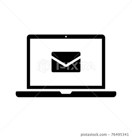 Email inquiry PC icon (silhouette) - Stock Illustration [76495341] - PIXTA