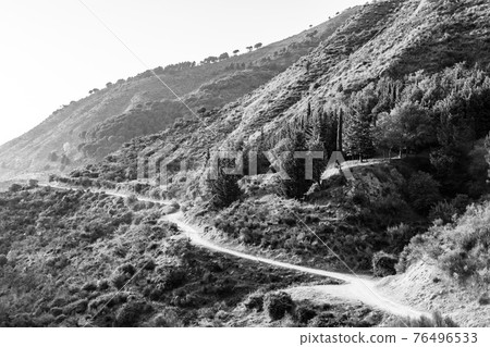 Typical sicilian landscape in the Nebrodi park near the Catafurco waterfalls Typical sicilian landscape in the Nebrodi park near the Catafurco waterfalls 76496533