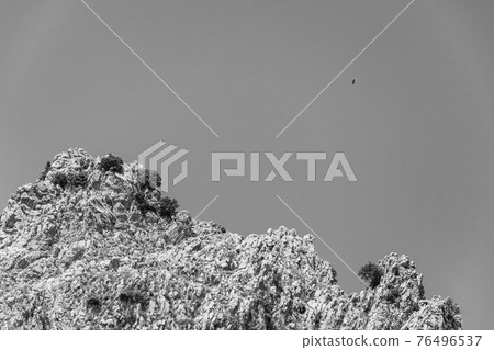 View of Rocca del Crasto near Alcara Li Fusi town in the Nebrodi Park, Sicily View of Rocca del Crasto near Alcara Li Fusi town in the Nebrodi Park, Sicily 76496537