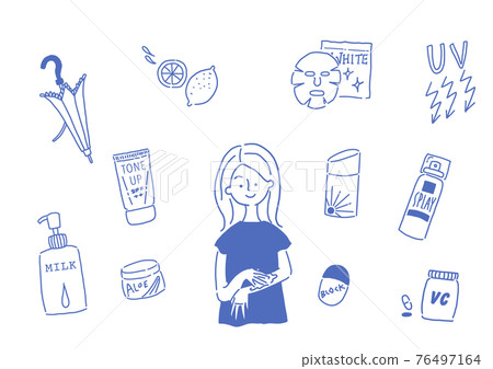 Sun protection goods and women Sun protection goods and women 76497164