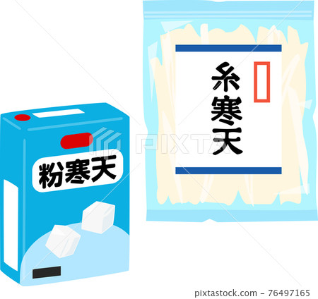 Package of thread agar and powder agar 76497165