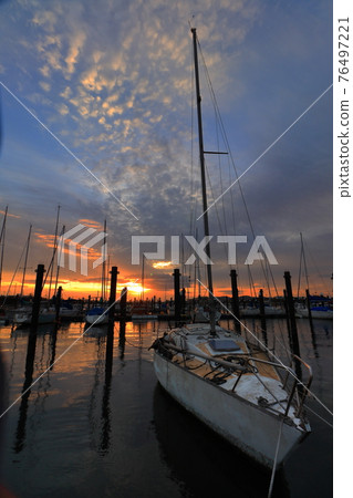 遊船公園日落 遊船公園日落 76497221