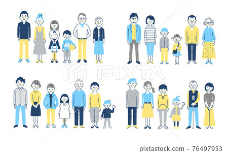 3 generation family 4 pairs set 76497953