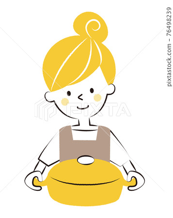 一個女人做飯 一個女人做飯 76498239