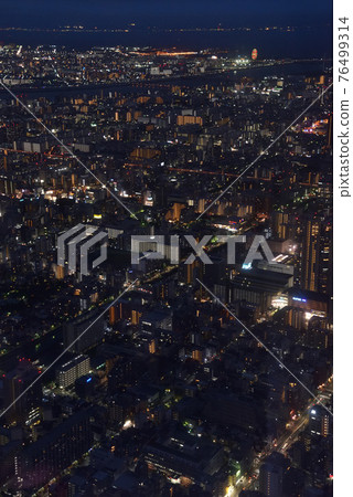 View from Sky Tree Night view to Kasai / Disneyland 76499314