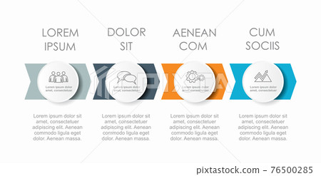 Infographic design template with place for your data. Vector illustration. Infographic design template with place for your data. Vector illustration. 76500285