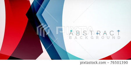 Vector color hexagons geometric abstract background 76501390