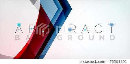 Vector color hexagons geometric abstract background 76501391