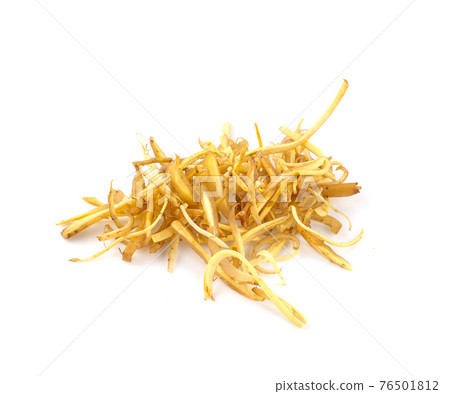 finger root or Chinese's Ginger sliced isolated on the white background finger root or Chinese's Ginger sliced isolated on the white background 76501812
