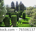 View of the garden of the Royal Palace of Madrid, Spain 76506137