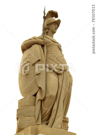 Statue of Minerva on the Old Bridge (Alte Brucke) of Heidelberg, 76507015