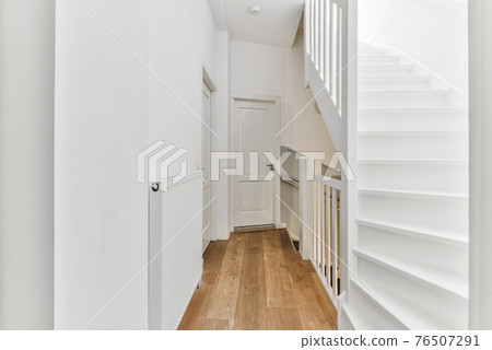 Spiral staircase in modern house Spiral staircase in modern house 76507291